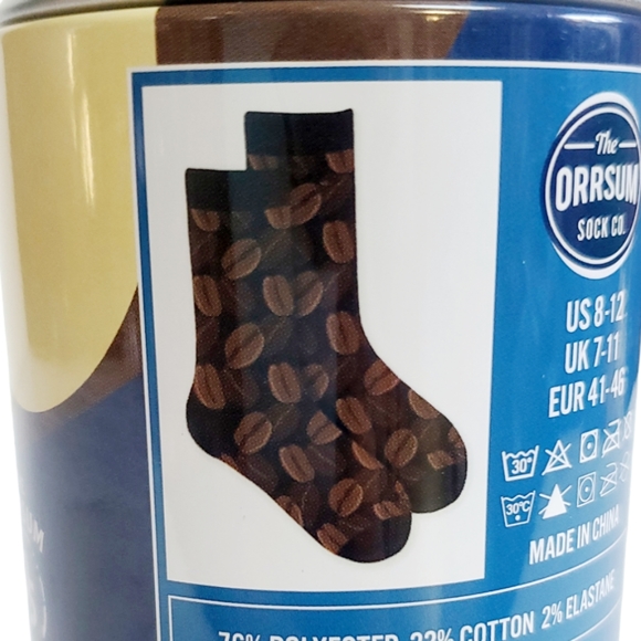 Men's The Orrsum Coffee Iced Latte Socks Size 8-12 New - Picture 1 of 7